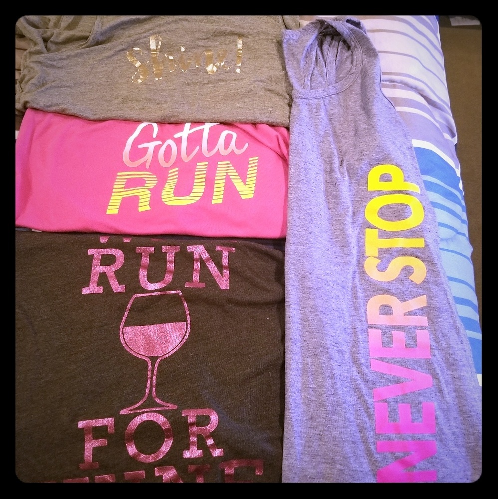 Four Fitness Tank Tops Size M